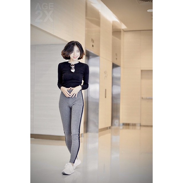 Quần legging nữ cạp cao,quần legging ôm nâng mông chất lượng cao