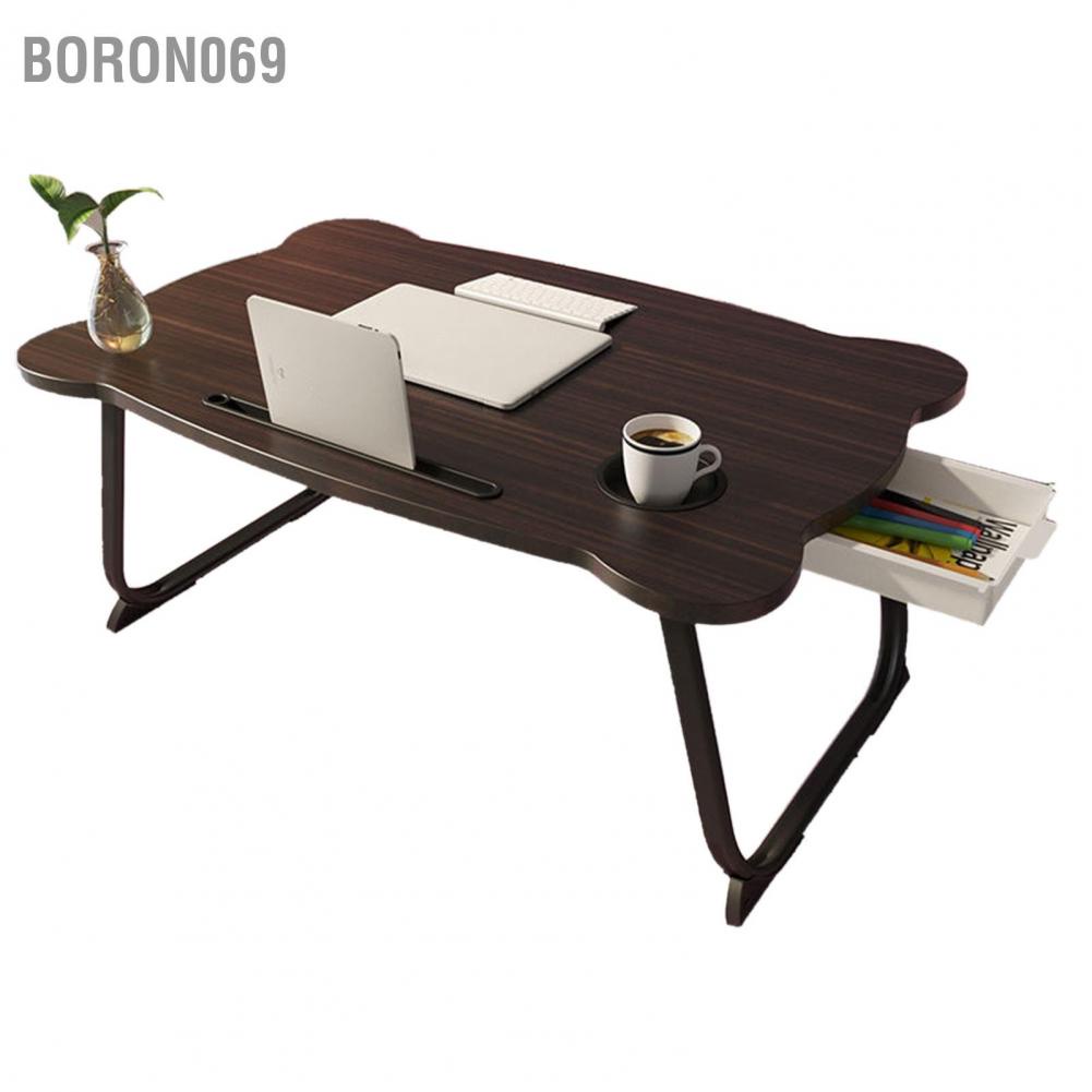 Giường Gấp Bàn Ăn Sáng Di Động Dễ Thương Khay Lập Máy Tính Xách Tay cho Phòng Ngủ Tập Thể Tại Nhà Boron069