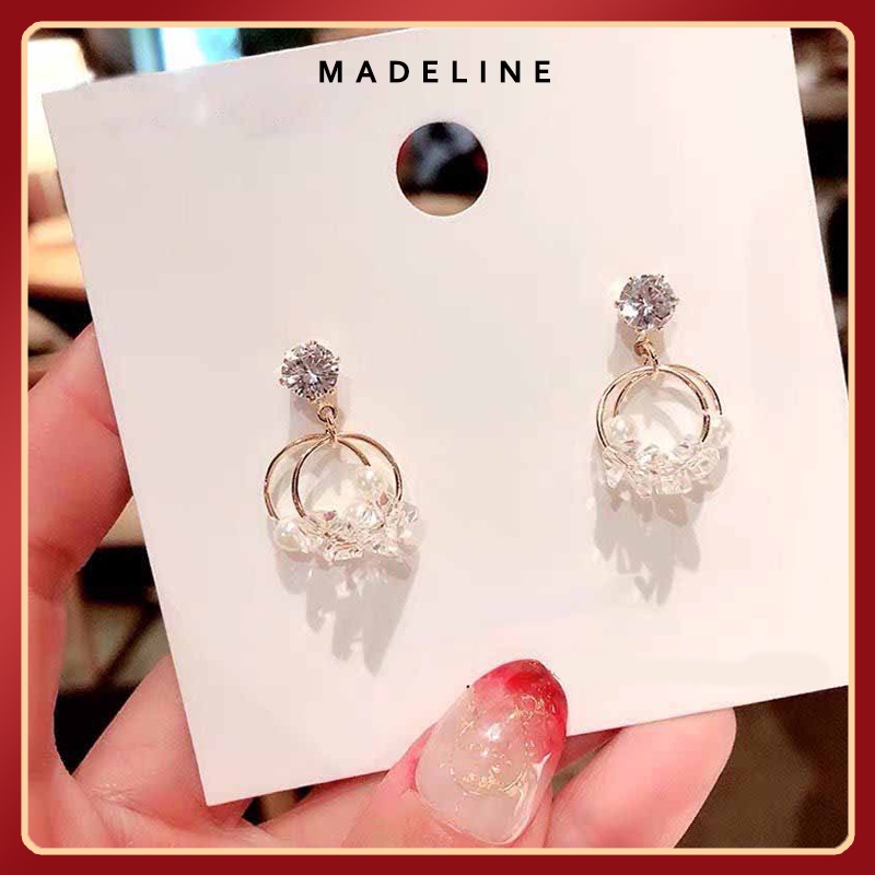 Bông tai nữ Madeline B4 kiểu mới đính đá tuyệt đẹp