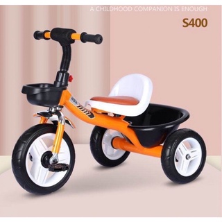 Xe đạp 3 bánh đa năng yên bọc đệm da cho bé yêu