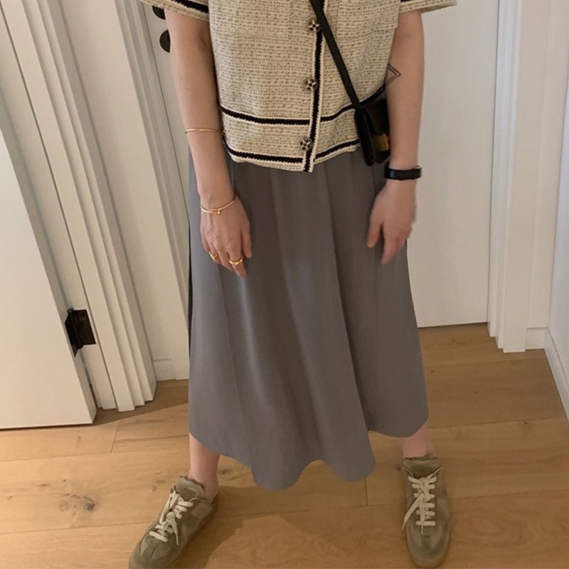 Chân Váy Xẻ Tà Dáng Rộng Thời Trang Mùa Thu Cho Nữ
