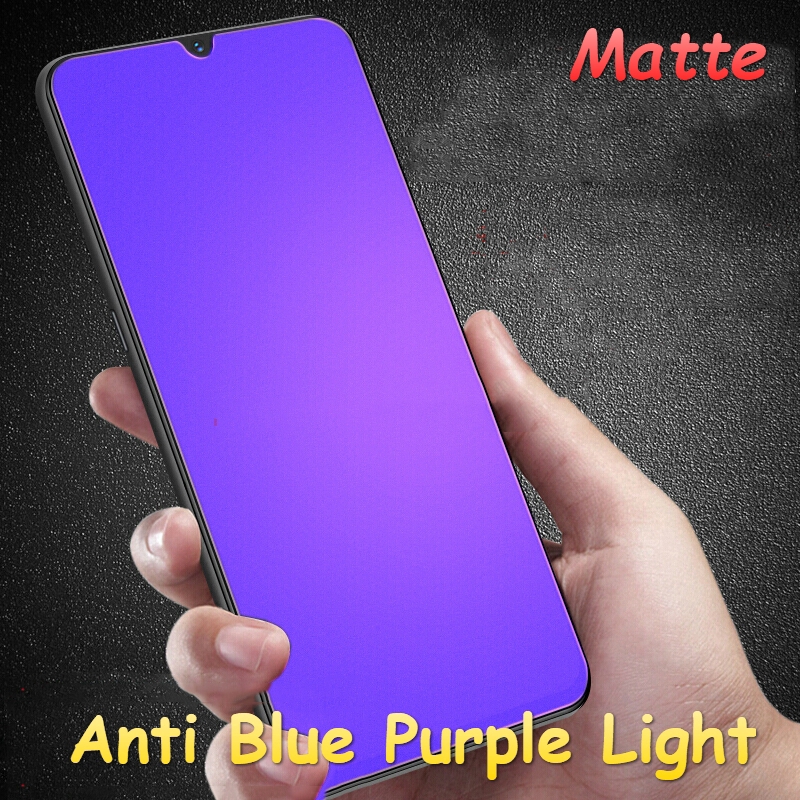 Kính mờ chống mờ màu xanh lam Oppo F11 R17 F9 Pro A3s A7 A5s A73 A83 A5 A9 2020 Bảo vệ màn hình A3