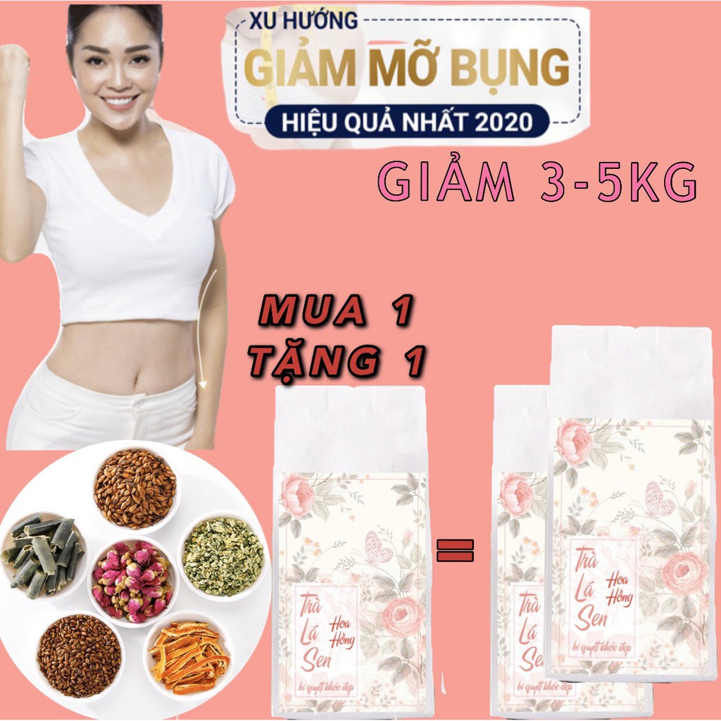 Trà Hoa Hồng, Trà Sen Giảm Cân Hoa Hồng Túi Lọc Đẹp Da, Giữ Dáng