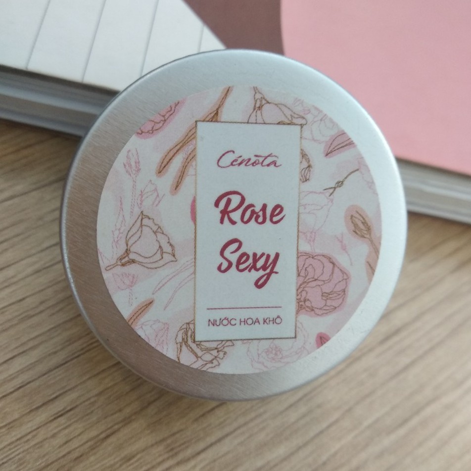 Nước hoa khô Rose Sexy quyến rũ, nước hoa khô Cenota dạng sáp