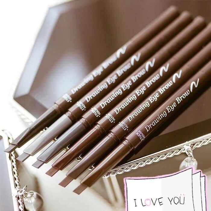 (hàng Mới Về) Bút Chì Vẽ Lông Mày Hai Đầu Xoay Tự Động Chống Nước Chống Mồ Hôi Kèm Cọ | BigBuy360 - bigbuy360.vn