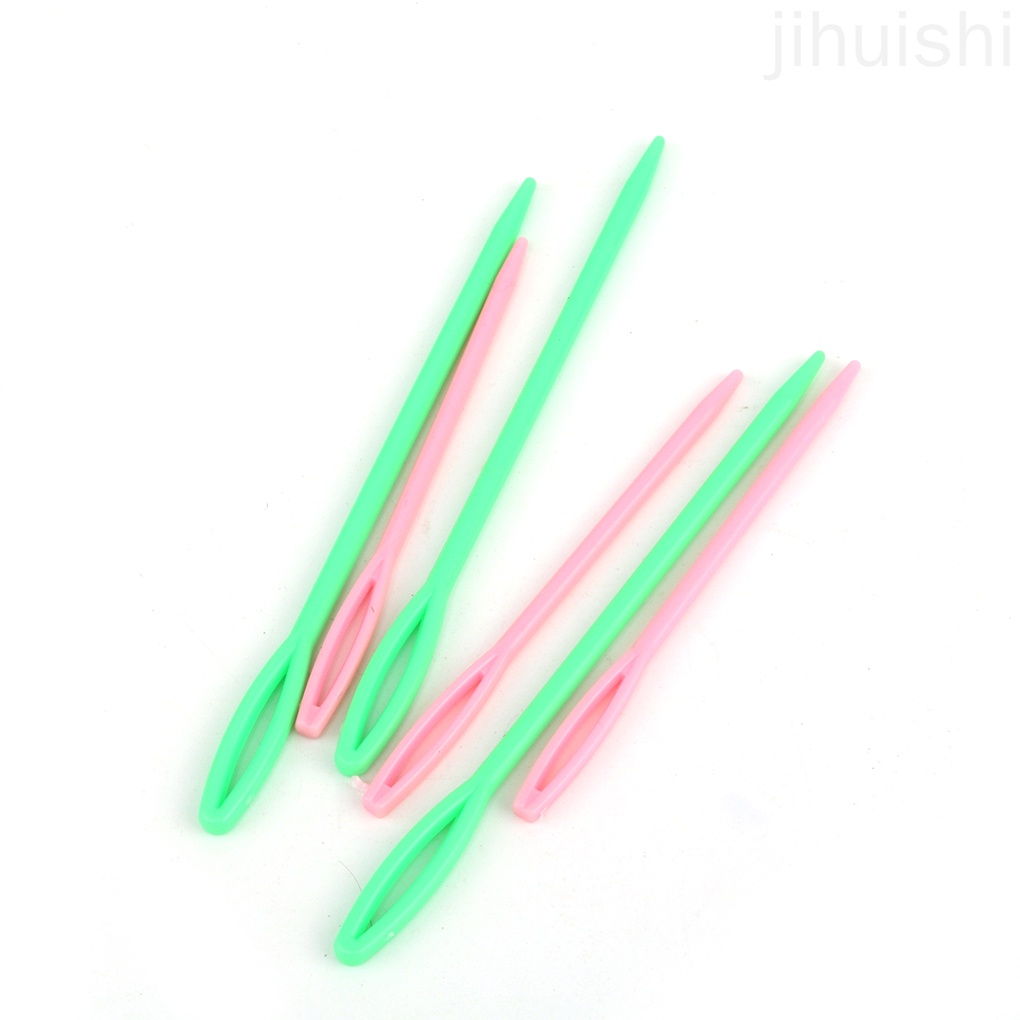 6 kim đan len bằng nhựa nhiều màu sắc tiện lợi