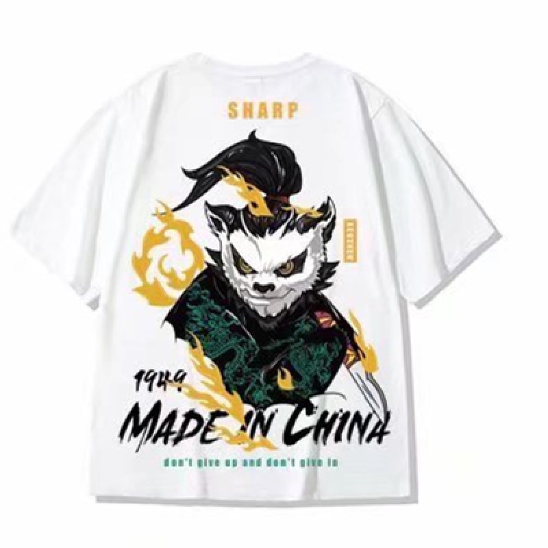 Áo Thun Tay Ngắn Dáng Rộng In Chữ Phong Cách Hàn Quốc Thời Trang Mùa Hè Cho Nam Và Nữ [M-8XL]