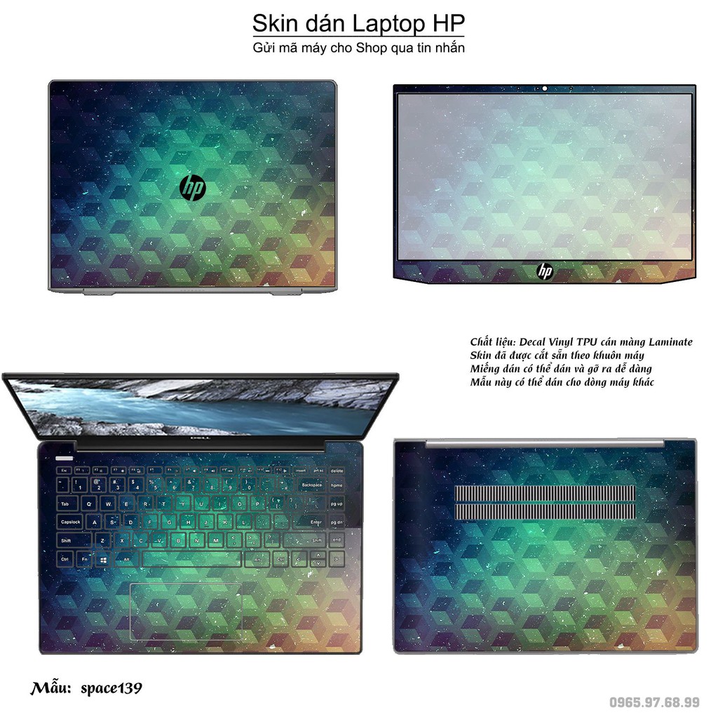 Skin dán Laptop HP in hình không gian _nhiều mẫu 24 (inbox mã máy cho Shop)