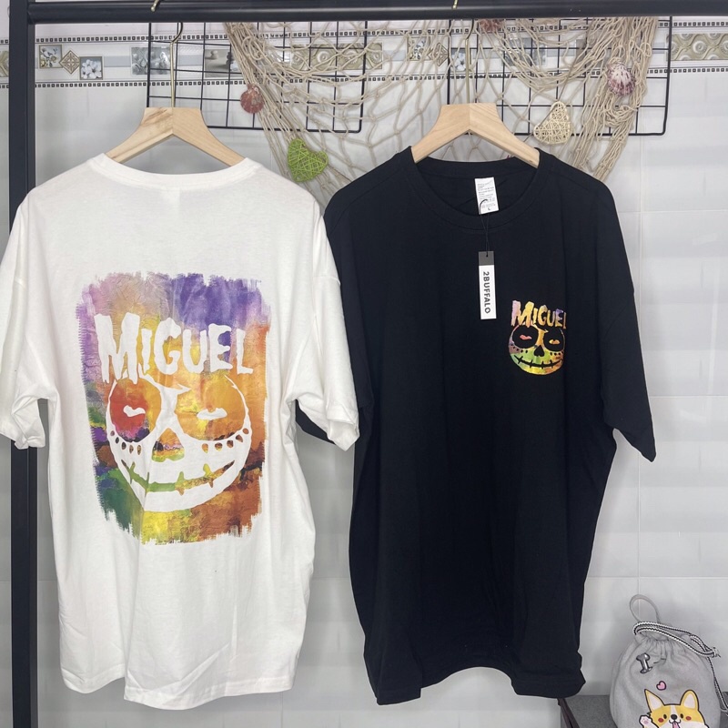 [2Buffalo] Áo thun Unisex, Áo thun nam nữ 100% cotton cao cấp Miguel streetwear form oversize co giãn 4 chiều | BigBuy360 - bigbuy360.vn