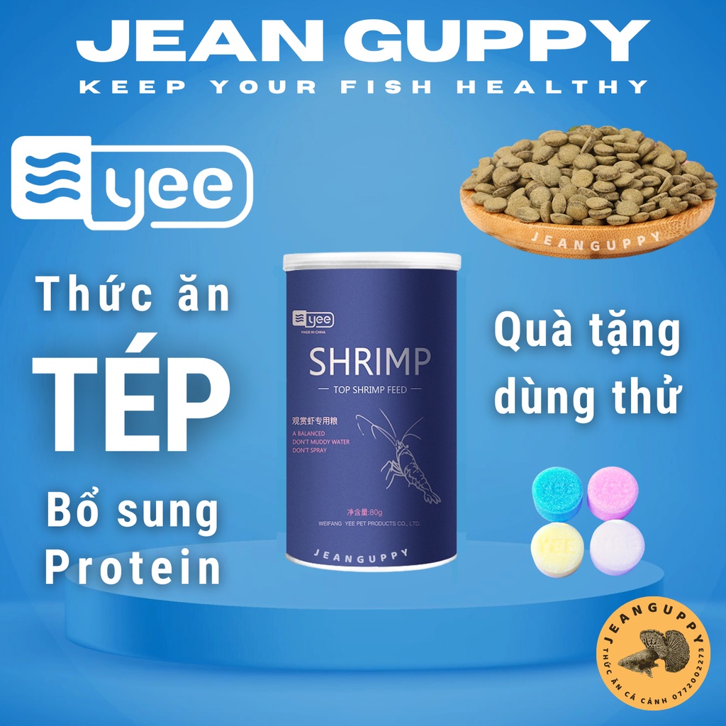 Thức Ăn Đặc Biệt Tép Cảnh - YEE SHRIMP - 80Gram