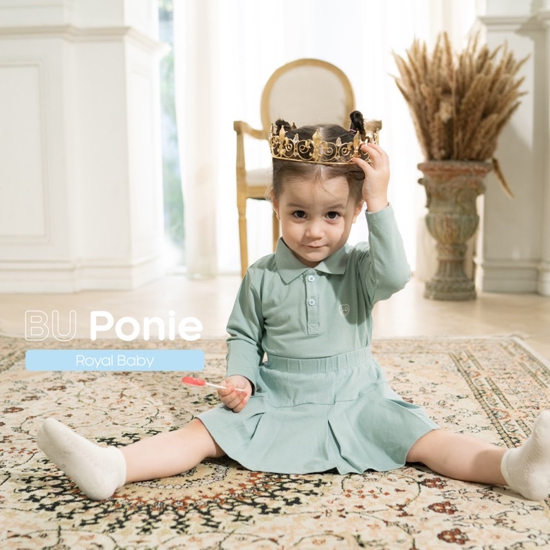 Váy xếp ly Ponie Bu baby cao cấp dành cho bé gái thời trang