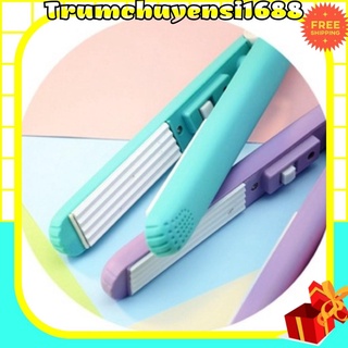 Máy dập tóc mini tạo kiểu sóng kèm hộp nhựa tiện lợi