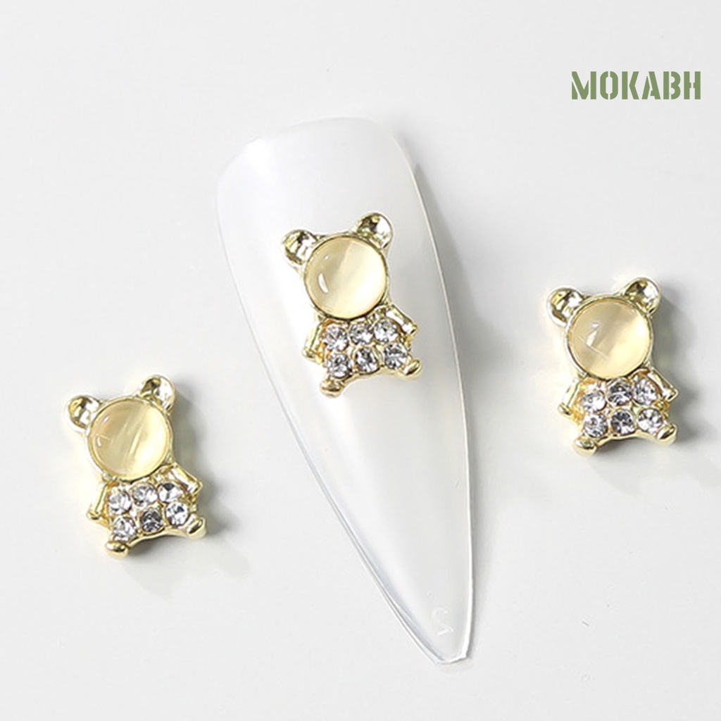 Set 10 Phụ Kiện Trang Trí Móng Tay Nghệ Thuật Bằng Hợp Kim Nhiều Hình Dạng Không Phai AB Phong Cách Vintage Charms Dành Cho Nữ