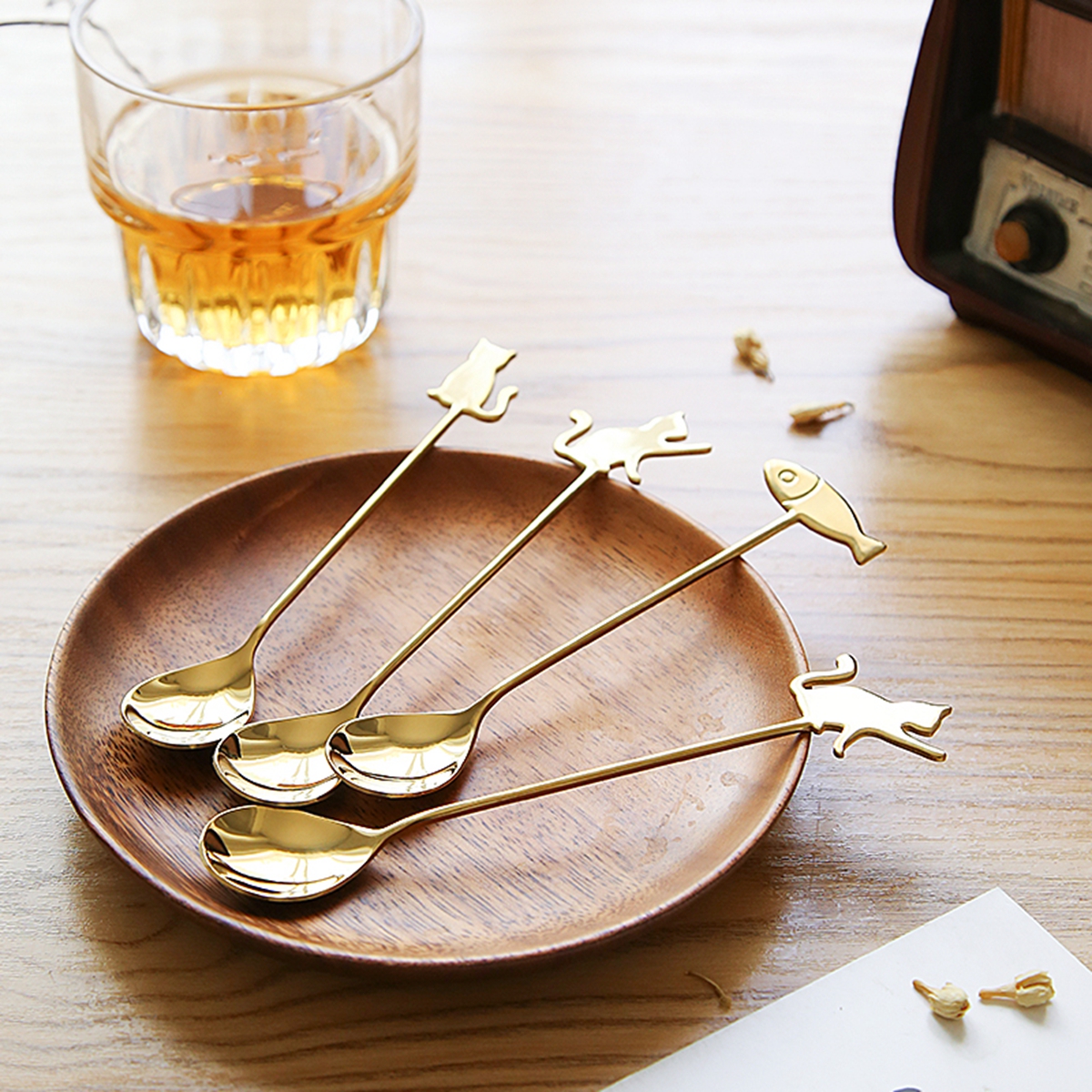 Muỗng Khuấy Cà Phê Hình Mèo Bằng Thép Không Gỉ Tiện Dụng | BigBuy360 - bigbuy360.vn