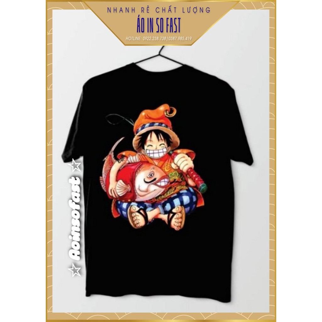 *HÀNG MỚI GIÁ TỐT* BST4 Áo thun cotton in hình OnePiece Chibi đầy ấn tượng cá tính
