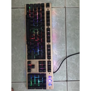 Phím giả cơ LDK RK500 đèn led thanh lý phòng net đang sử dụng tốt
