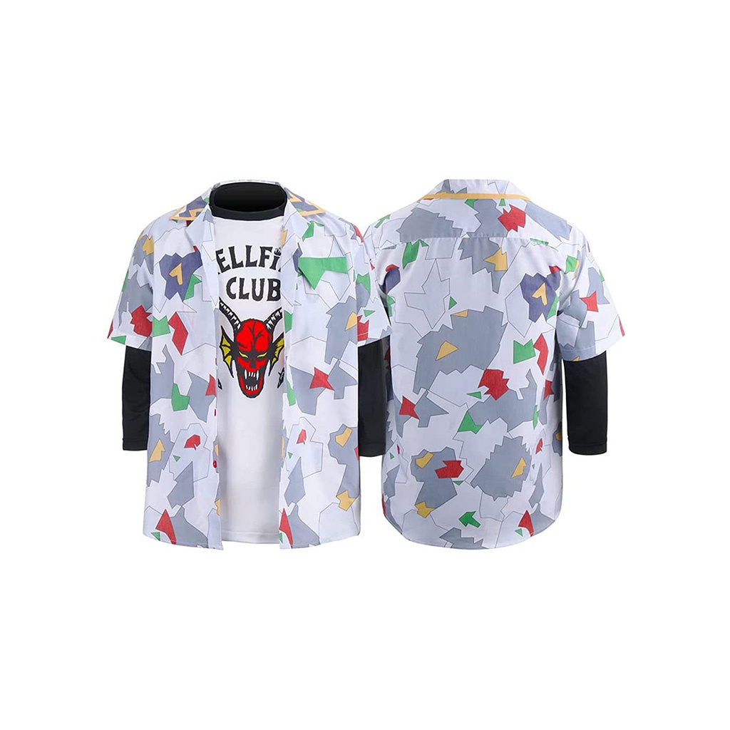 Áo phông Stranger Things, Bộ áo sơ mi Stranger Things, áo sơ mi Hellfire Club, bộ áo sơ mi Stranger Things Dustin