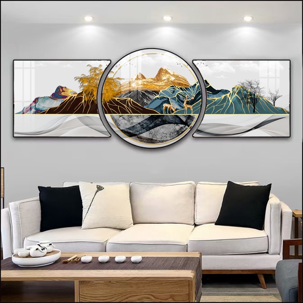 Bộ 3 Tranh Tráng Gương Hiện Đại , Tranh Treo Tường Decor Hiện Đại Trang Trí Phòng Khách, Phòng Ngủ, Phòng Bếp