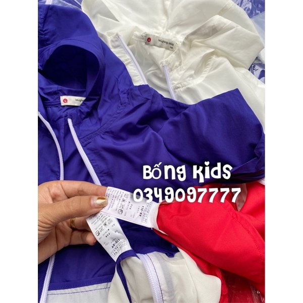 Áo Khoác Hoodie Bé Trai &amp; Bé Gái Gió Mỏng Laughing Child