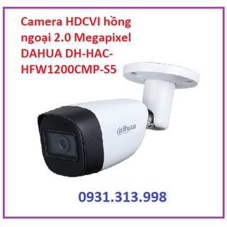 Camera hdcvi hồng ngoại 2.0 megapixel dahua dh-hac-hfw1200cmp-s5