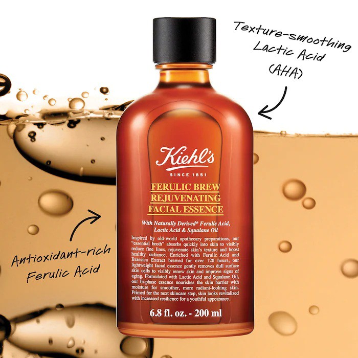 KIEHL'S SINCE 1851  Tinh chất trẻ hóa da Kiehls Ferulic Brew Facial Treatment Essence with Lactic Acid