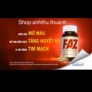 FAZ điều hòa cholesterol, mỡ máu, Phòng và hỗ trợ tăng huyết áp, bệnh tim mạch, xơ vữa động mạch, nhồi máu cơ tim