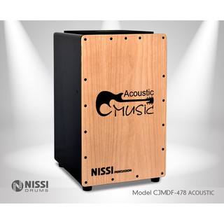 TRỐNG CAJON NISSI CJMDF-478 BEECH HÌNH GUITAR