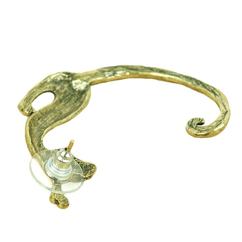 Khuyên vành tai hợp kim kiểu dáng chú mèo dễ thương 3 màu tùy chọn cho nữ