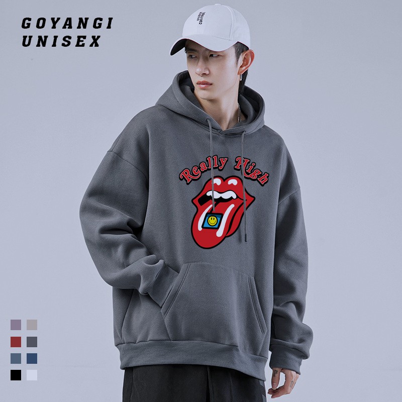 Áo hoodie goyangi Unisex Really high oversize phong cách hàn quốc