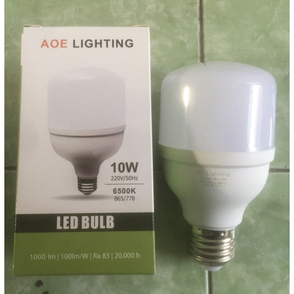 Bóng đèn led trụ 10w siêu tiết kiệm điện Đèn LED AOE Bulb ĐÈN BULB TRỤ KÍN NHỰA BỌC NHÔM Ánh sáng trắng