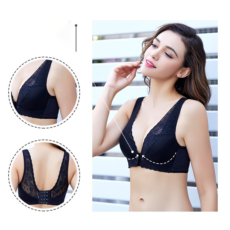 Áo ngực thoải mái có nút gài phía trước size 34-42AB dành cho mẹ chăm sóc bé