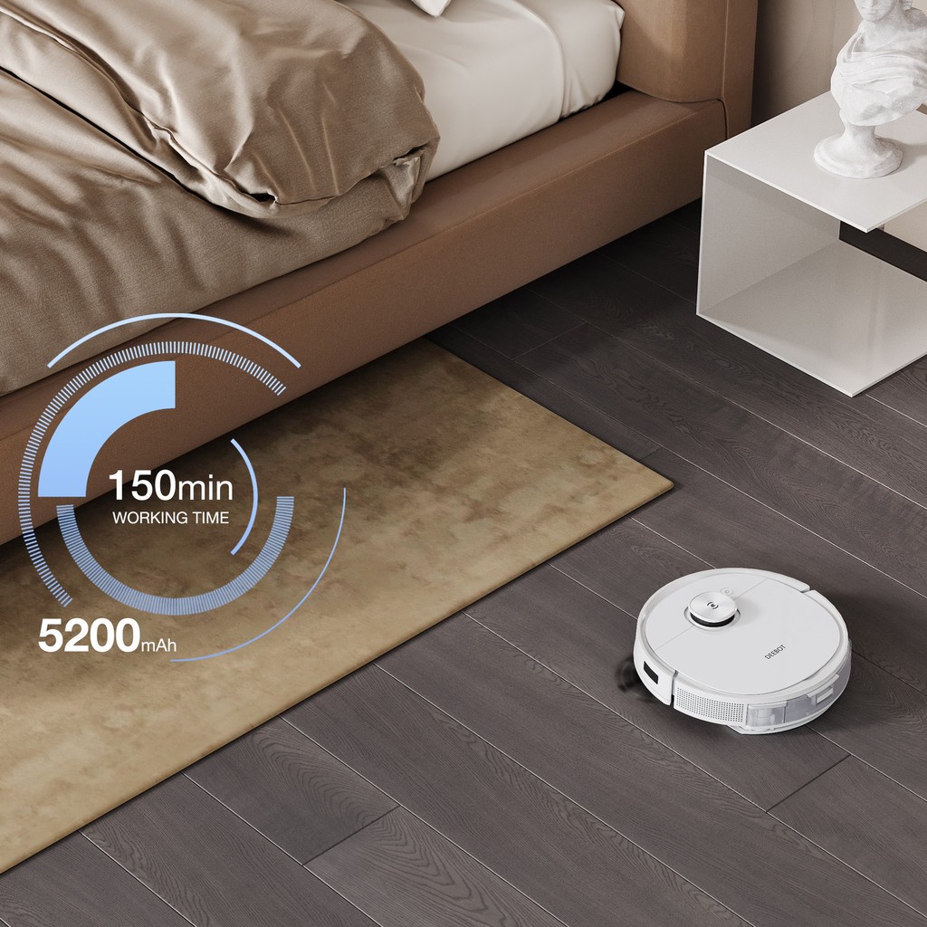 Robot hút bụi lau nhà Ecovacs Deebot T9 - Lực hút Max 3000Pa - Bản Quốc Tế-App Tiếng Việt- Bảo Hành 24 Tháng