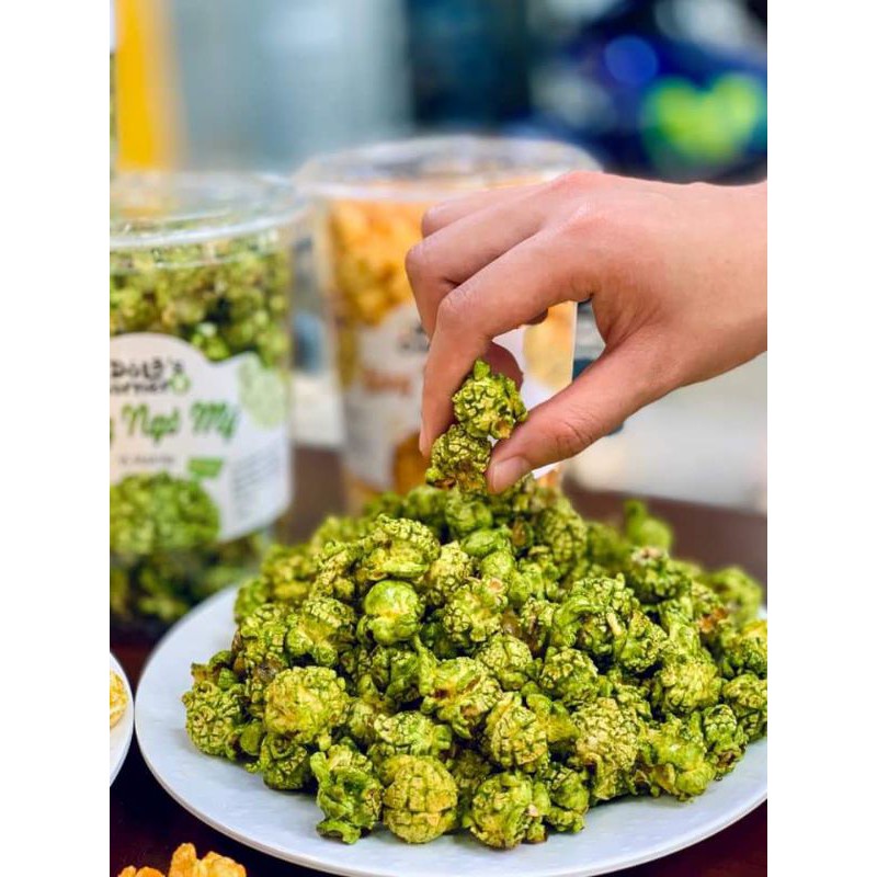 Bỏng ngô Mỹ Đôla’s corner ba vị caramel,matcha,phomai hộp 130gram