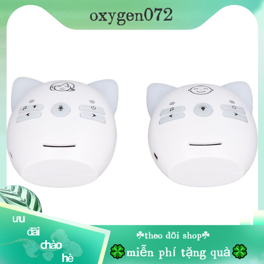 Oxygen072 Âm thanh không dây Màn hình trẻ sơ sinh Chống nhiễu Chất lượng âm Rõ ràng cho Bé 100‑240V Đầu cắm EU
