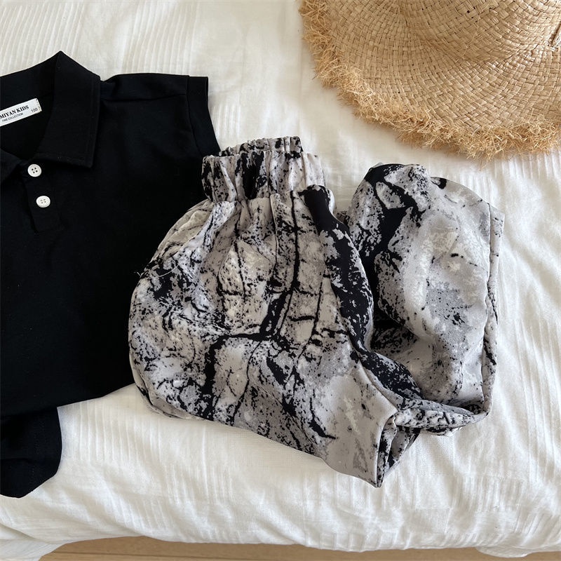 Quần Ống Rộng Chống Muỗi Phối Màu Nhuộm Thời Trang Mùa Hè Phong Cách Phương Tây Hàng Mới Dành Cho Bé Trai Và Bé Gái 2022