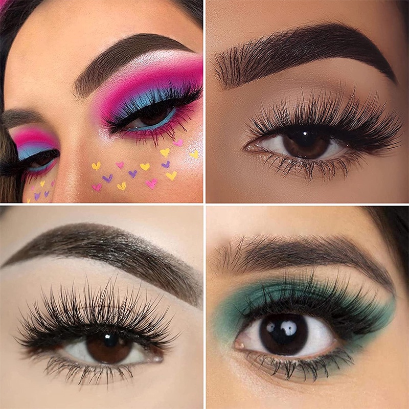 Bộ 8 lông mi giả SUAKE từ tính trang điểm mắt thời trang