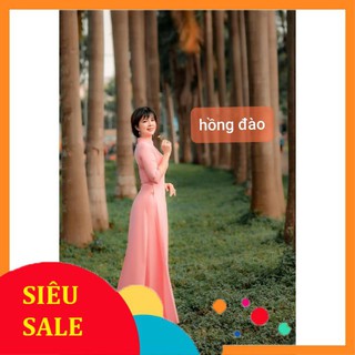 Áo dài đẹp - áo dài truyền thống lụa - ảnh thật shop chụp