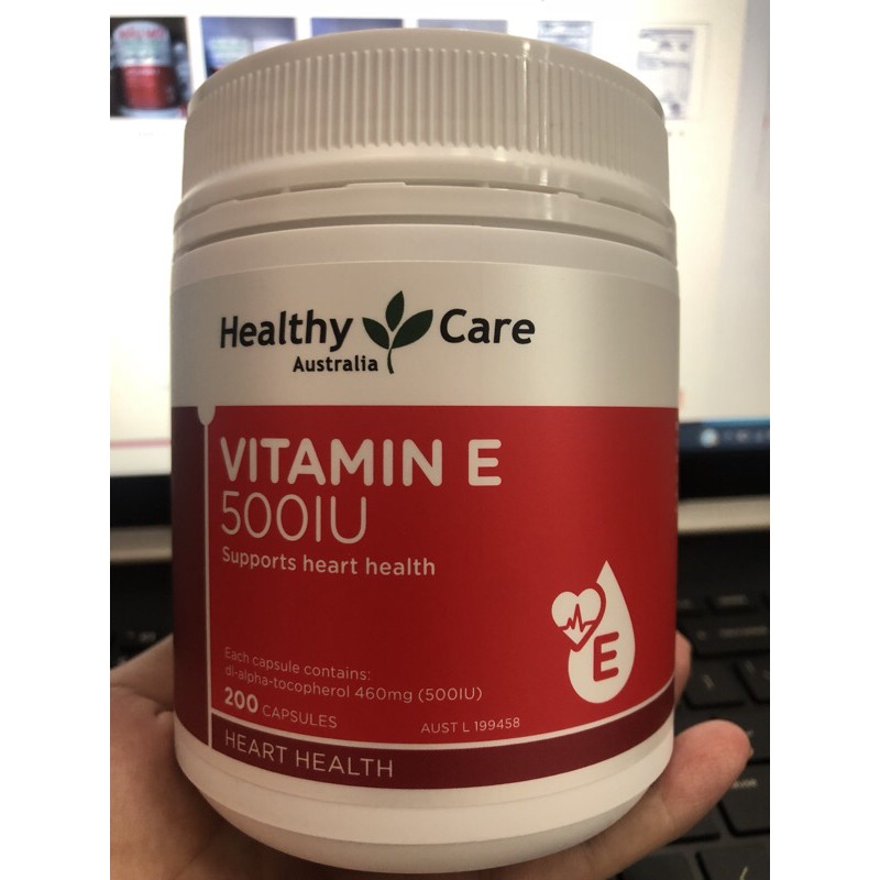 Vitamin E viên uống bổ sung 500 IU Healthy | Thế Giới Skin Care