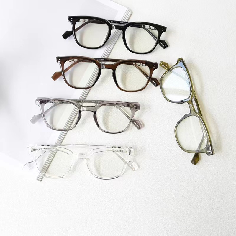 Mắt Kính Gọng Vuông Trong Suốt Chống Ánh Sáng Xanh Thời Trang Hàn Quốc