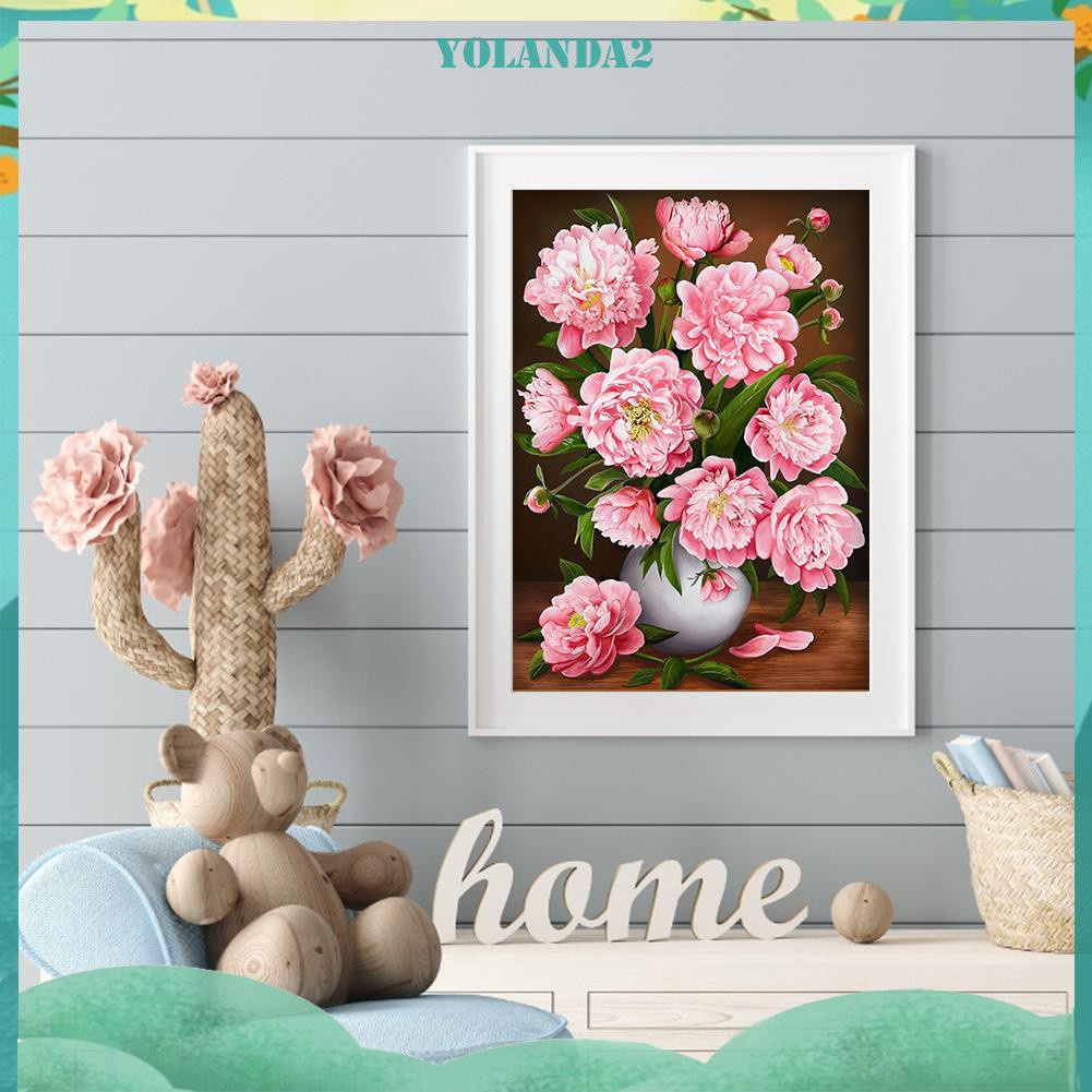 Bộ Dụng Cụ Thêu Tranh Chữ Thập Diy 11ct Hình Hoa Phong Cách Trung Hoa Toàn Bộ