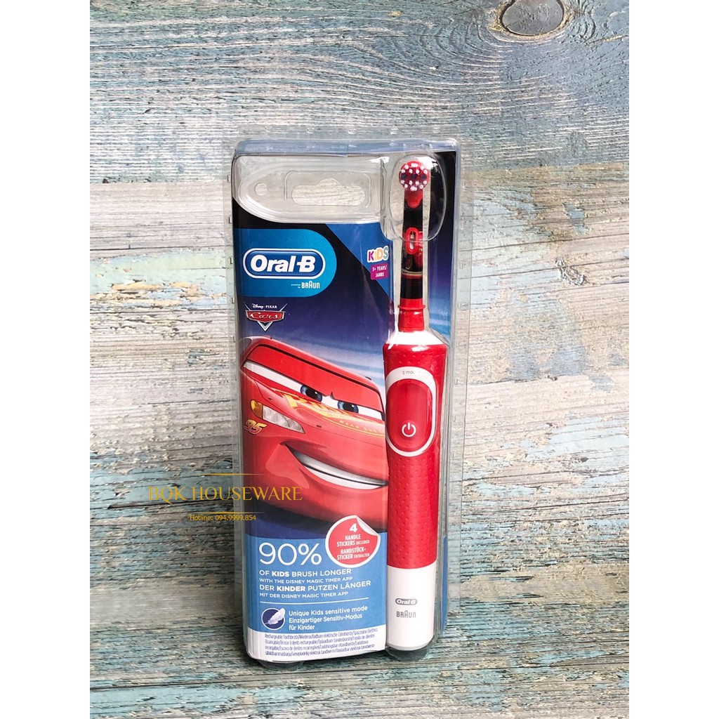 [ HÀNG ĐỨC ] Bàn Chải Điện Oral B Cho Bé Trai Từ 3 Tuổi