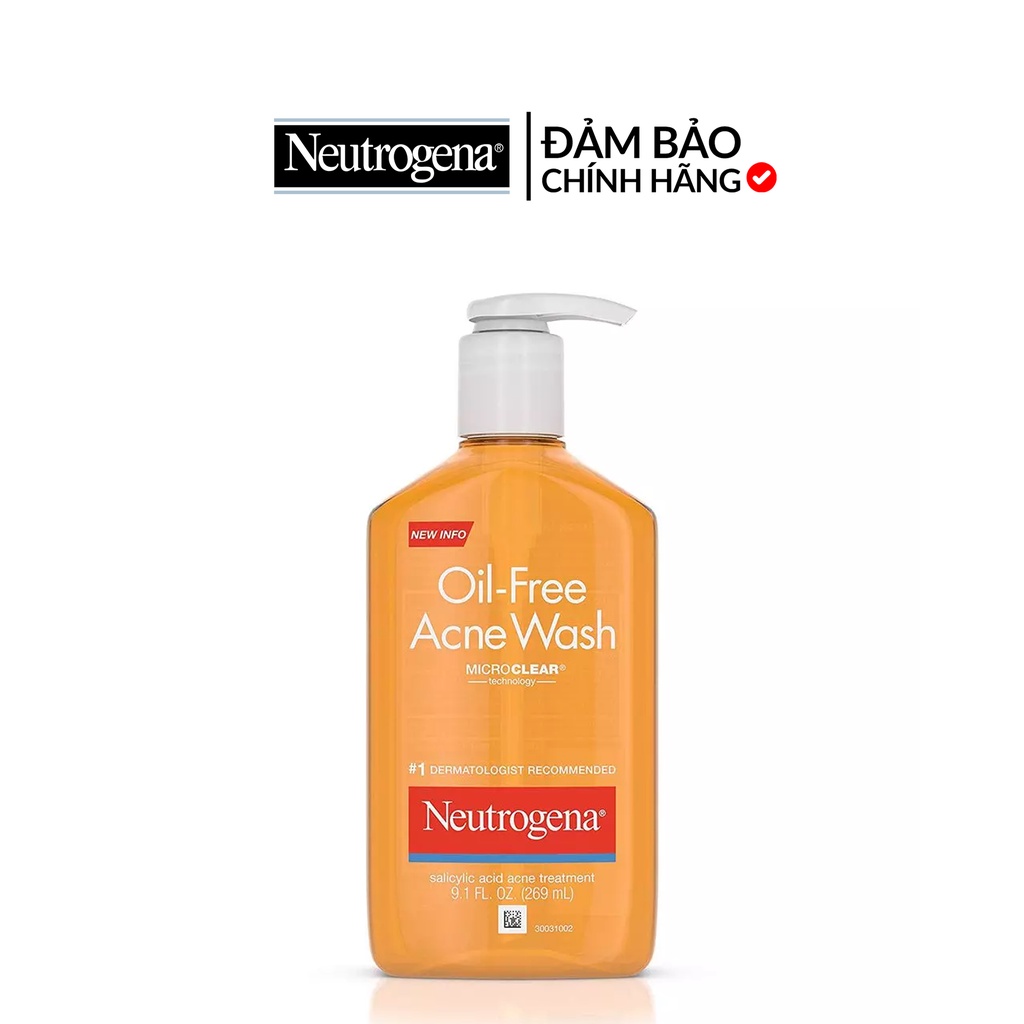 Sữa rữa mặt Neutrogena Oil Free Acne Wash 269ml