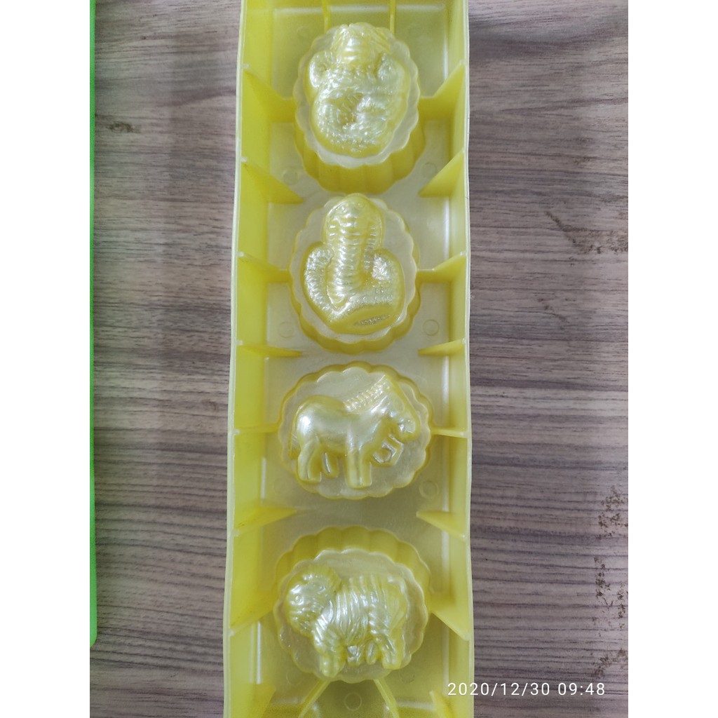 Combo 3 khuôn làm bánh in, bánh phục linh 12 con giáp