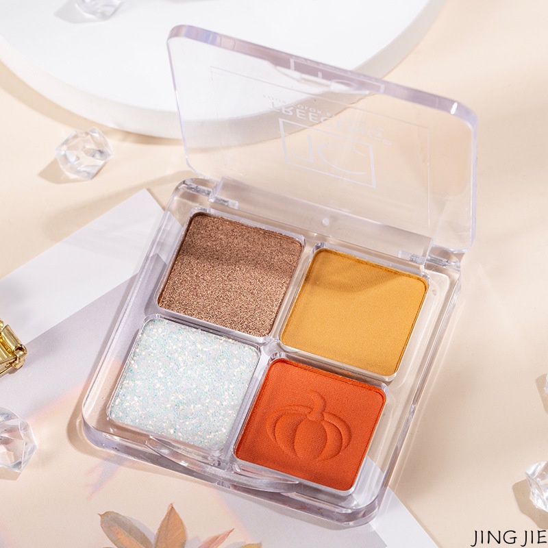 Bảng phấn mắt bốn màu sắc lấp lánh JINGJIE | BigBuy360 - bigbuy360.vn