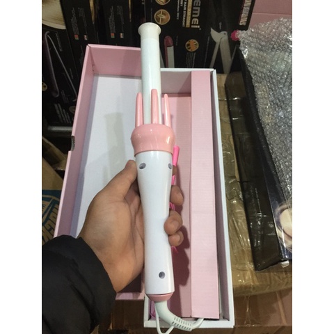 MÁY LÀM TÓC UỐN XOĂN XOAY TỰ ĐỘNG 360 ĐỌ HÀN QUỐC VỪA XOĂN VỪA UỐN CỤP-Jun Store