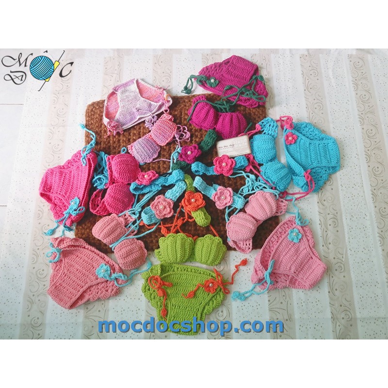 Bikini len cho bé gái chụp hình 0-12 tháng