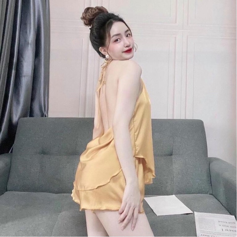 Đồ ngủ nữ, đồ ngủ lụa yếm sexy gọi cảm giá siêu rẻ | BigBuy360 - bigbuy360.vn