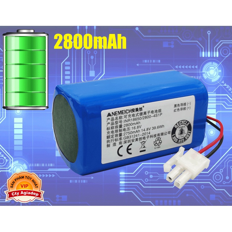 Pin robot hút bụi lau nhà ecovacs deebot CEN 540 546 550/640/663/665