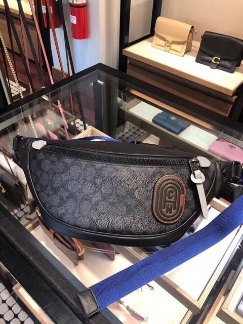 🆘RẺ NHẤT SHOPEE🆘 TÚI COACH NAM ĐEO CHÉO PHỐI NAVY