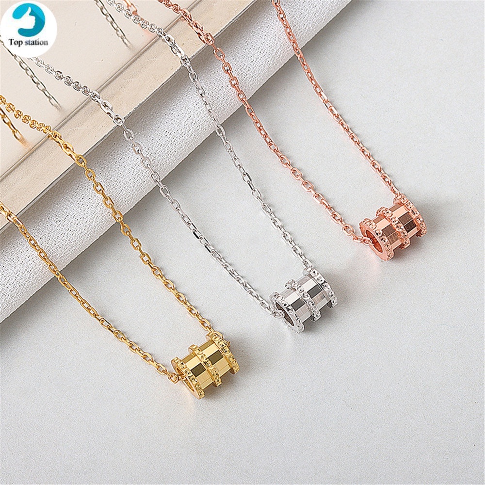 Vòng cổ may mắn đính đá kim cương thời trang